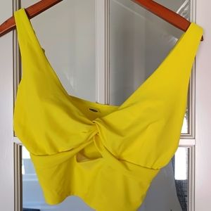 Yellow Old Navy swim top L